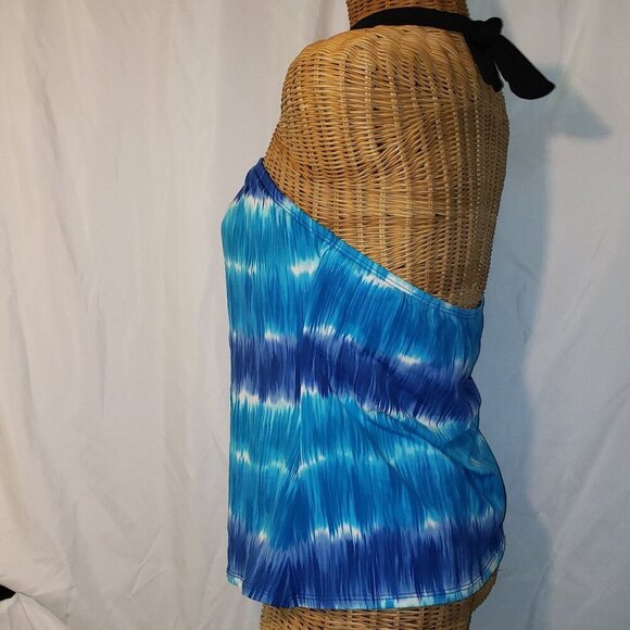 La Blanca by Rob Beattie Island Goddess Underwire Tie Dyed Tankini Top - 38D - Picture 2 of 5